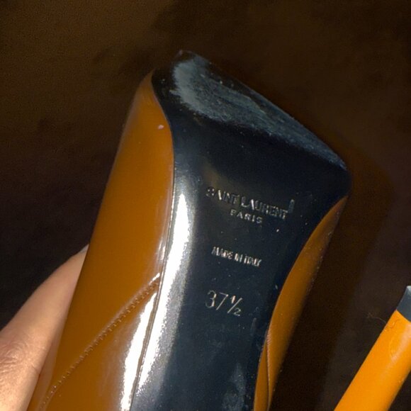 Vendôme buckled glossed-leather knee boots Brown - Picture 8 of 9